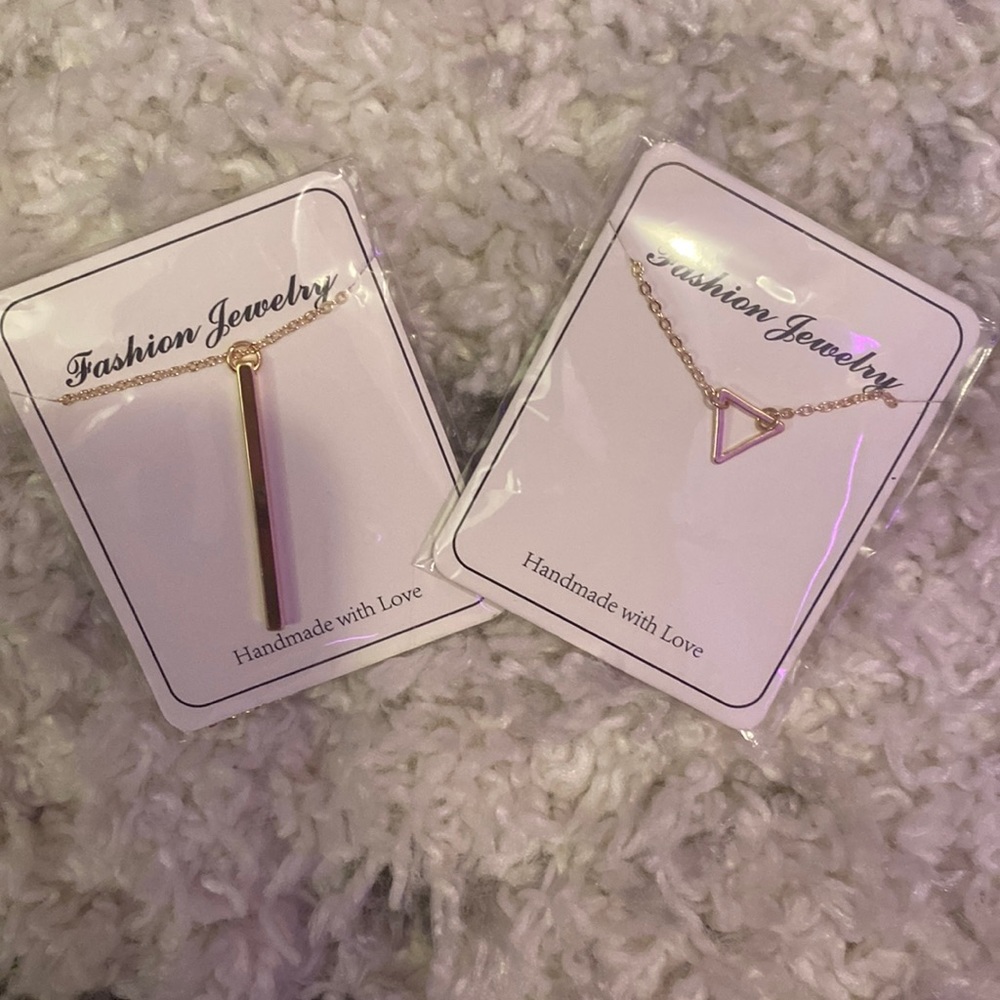Two packaged necklaces
